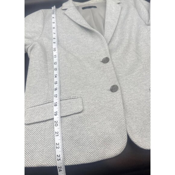 Talbots Women’s Gray Aberdeen 2 Button Single Vent Blazer Jacket Pockets Sz 12 - Picture 10 of 10